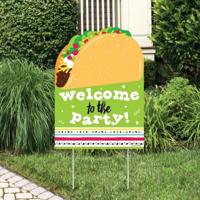 Big Dot of Happiness Taco 'Bout Fun - Party Decorations - Mexican Fiesta Welcome Yard Sign