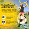 4FUN Giant Inflatable Soccer Ball Durable Rubber, Easy Inflation Pump Included, Active Fun Toy for Kids, 30 Inch, Black and White - 3 of 4