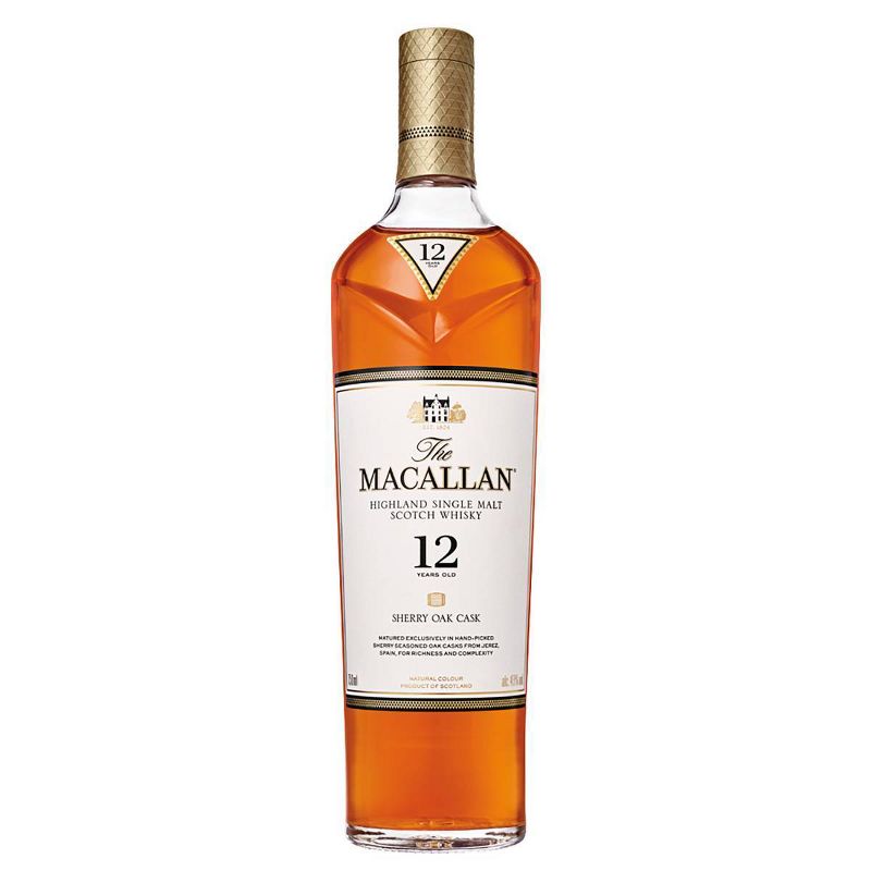 The Macallan 12yr Single Malt Scotch Whisky - 750ml Bottle, 1 of 4