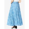 Jessica London Women's Plus Size Flowing Crinkled Maxi Skirt - 3 of 4