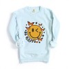 Simply Sage Market S.W.Smiley Be Happy Butterflies Garment Dyed Sweatshirt - 2 of 4