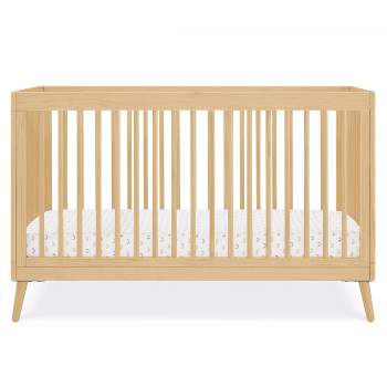 Breathablebaby Breathable Mesh 3-in-1 Convertible Crib, Beech