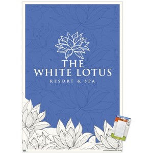 Trends International The White Lotus - White and Blue Logo Unframed Wall Poster Prints - 1 of 4