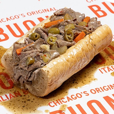 Buona USDA Choice All Natural Italian Beef Boneless Gravy Tub - Frozen - 34oz