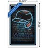 Trends International MLB Miami Marlins - Neon Helmet 23 Framed Wall Poster Prints - 3 of 4