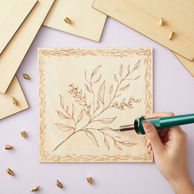 8 Pack Thin Unfinished Basswood Plywood Squares for DIY Crafts