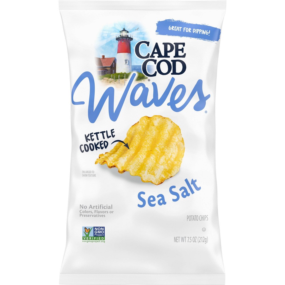 UPC 020685002687 product image for Cape Cod Potato Chips Wavy Cut Sea Salt Kettle Chips - 7.5oz | upcitemdb.com