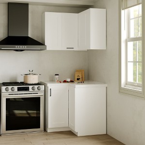 Famapy Multi - Use White Kitchen Cabinet Pantry Wall - Mounted Cabinet: Countertop - Free,DIY Ready，Versatile Setup – Fit Any Style - 1 of 4