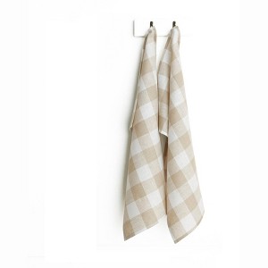 Solino Home Linen Buffalo Check Kitchen Towels - 1 of 4