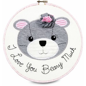 Pavilion Gift Company -  Prima Ballerina - I Love You Beary Much 9.5" Wall Covering - Wall Sign Panels - 1 of 3
