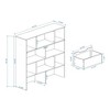 Lycvki Kids Bookcase Toy Storage Organizer with 2 Movable Drawers and 2 Hooks - 4 of 4