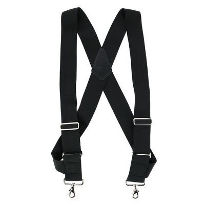 Ctm Men's Elastic Side Clip Metal Swivel Hook Trucker Suspenders : Target