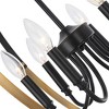 Chloe Lighting Winona Transitional 6 Light Matt Black/Antique Brass Finish Hanging Ceiling Pendant 20" Wide - 3 of 4