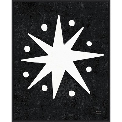 Amanti Art Christmas Whimsy Star by Michael Mullan Canvas Wall Art Print Framed 23-in. x 28-in.