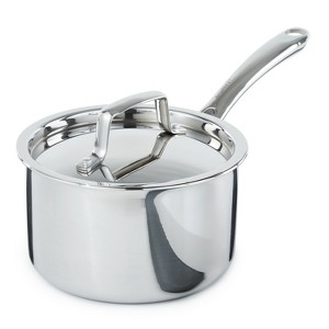 BergHOFF Professional Tri-Ply 18/10 Stainless Steel 6.25" Saucepan 2qt. with Lid - 1 of 4