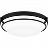 Quoizel Lighting Dunbar 1 - Light Flush Mount in  Matte Black - 3 of 4