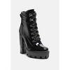 Stopper Cushion Collared Lace Up Boots Women - 3 of 4