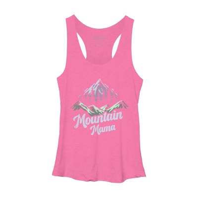 Women's Design By Humans Mountain Mama Camping Adventure Mom By Flowerr Racerback Tank Top