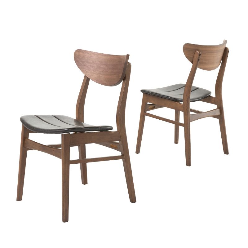 Set of 2 Anise Dining Chair - Dark Brown - Christopher Knight Home, 1 of 7