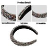 Unique Bargains Women's Bling Rhinestone Padded Headband Glitter Hair Accessories 1.18 Inch Wide Multicolor 1 Pc - 4 of 4