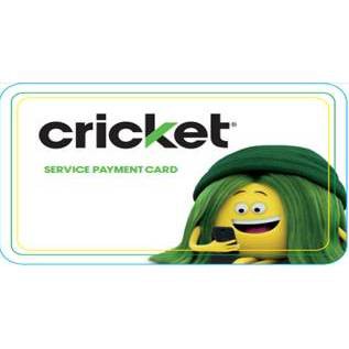 Cricket Wireless Service Payment Card (Email Delivery)