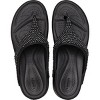 Crocs Women's Boca Bling Wedge Flip Flops, W5, Black - image 3 of 4