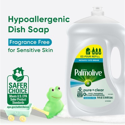 Palmolive Unscented Ultra Liquid Dish Soaps - Pure + Clear - 70 fl oz
