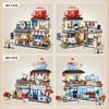 DOMETOUR 4 Pack Brick Building Set Kids Toys, 2969 PCS Building Blocks Kit Japanese Street Building Toy Set, Birthday Gift for Kids - 2 of 4