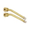 Unique Bargains Brass 60 Degree Angle Bent Tyre Tire Valve Stem Cap for Truck 3 Pcs - 2 of 3