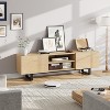 TV Stand for 80 Inch, Modern Entertainment Center with 2 Drawers, Wooden Media Cabinet with Storage - 4 of 4