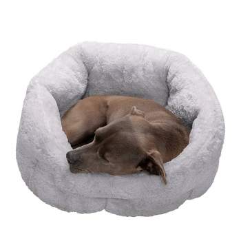 FurHaven Luxury Faux Fur Warming Hi-Lo Cuddler Bed