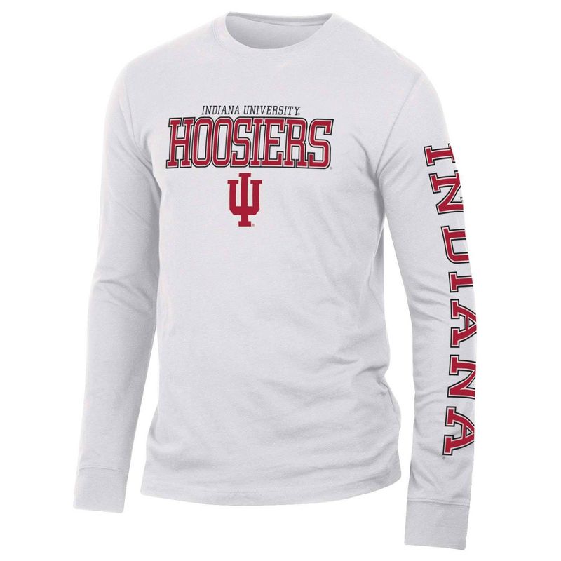 NCAA Indiana Hoosiers Men&#39;s Long Sleeve T-Shirt, 1 of 4