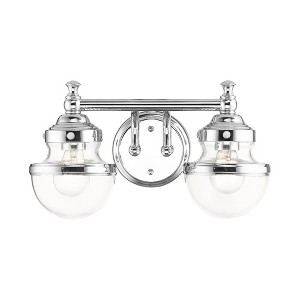 Livex Lighting Oldwick 2 - Light Vanity in  Polished Chrome - 1 of 4
