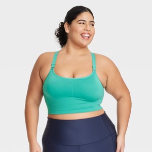 Women's Seamless Medium Support Cami Sports Bra - All In Motion™ - 1 of 3