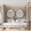KTMBDW Farmhouse Metal Framed Recessed Bathroom Medicine Cabinet with Beveled Mirror Bathroom Medicine Cabinet - 4 of 4