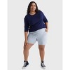 Hanes Just My Size Women's Cotton Jersey Pull-On Shorts, 7" (Plus Size) - 4 of 4