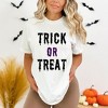 Simply Sage Market Women's Trick Or Treat Puff Print Short Sleeve Garment Dyed Tee - 2 of 4