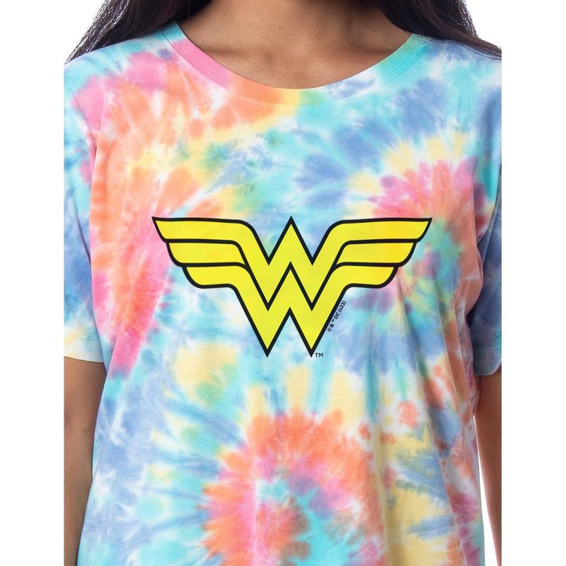 DC Comics Womens' Wonder Woman Nightgown Sleep Pajama Shirt For Adults Multicolored, 2 of 5