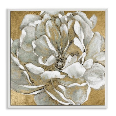 Stupell Industries Blushing White Magnolia Flower Abstract, 24" x 24"