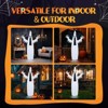 Slickblue Spooky 5.9ft Pop-Up Ghost with 160 LED Lights for Yard, Porch, Haunted Halloween Setup - 3 of 4