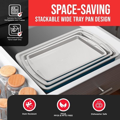Bakken 3-Piece Non-Stick Carbon Steel Cookie Sheet Set