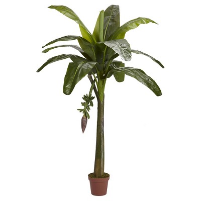 Nearly Natural Banana Silk Tree (Real Touch) (6")