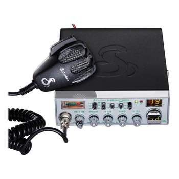 Cobra 40-Channel AM/FM CB Radio with NightWatch® and Microphone, Chrome Face, 29 NW LTD Classic™