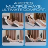 Kӧlbs Bed Wedge Pillow Chic Jacquard Cover Wedge Pillow for Sleeping and Acid Reflux, Heartburn (4 Piece Wedge Set) - 3 of 4