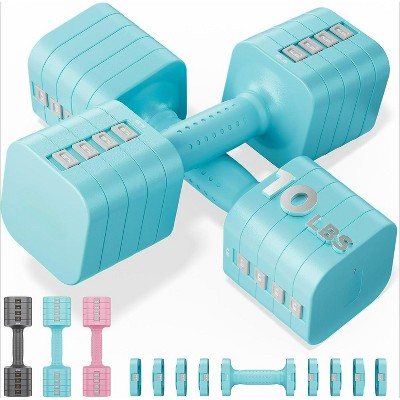Adjustable Dumbbell for Women, Quick-Adjust Home Dumbbells with Dual-Stable Design for Full Body Workout