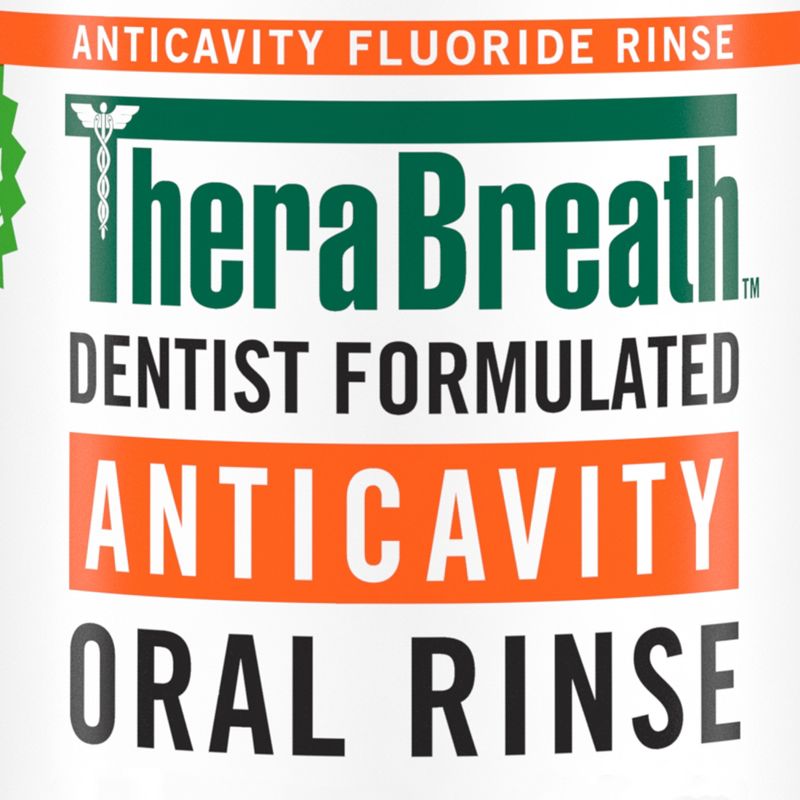 TheraBreath Anticavity Fluoride Mouthwash - Sparkle Mint - 16 fl oz, 3 of 13