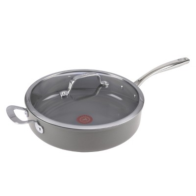 T-fal 5.5qt Jumbo Cooker, Ceramic Excellence Nonstick Cookware Gray ...