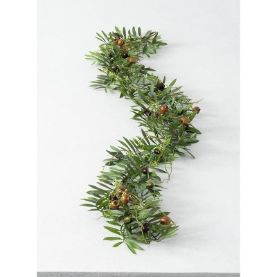 Sullivans Artificial Olive Garland 4'L Green