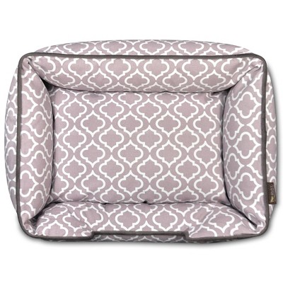 Large Ash Gray Moroccan Cotton Lounge Dog Bed