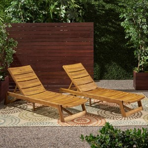 PAGED Pool Lounge Chairs Patio Chaise Lounge All Weather Reclining Chair for Outside, Beach, Lawn, Yard - 1 of 4